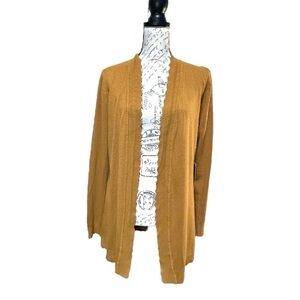 Evolution Scalloped Cardigan Size Medium Petite NWT